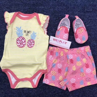 Set body+quần+giày cho bé trai/gái