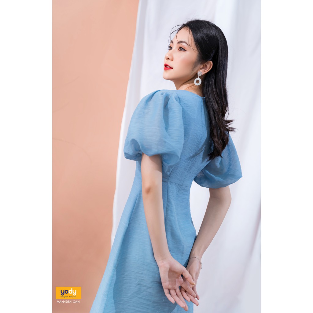 Đầm Tơ YODY Thêu Tay Bồng Siêu Xinh -VAN4084 | BigBuy360 - bigbuy360.vn