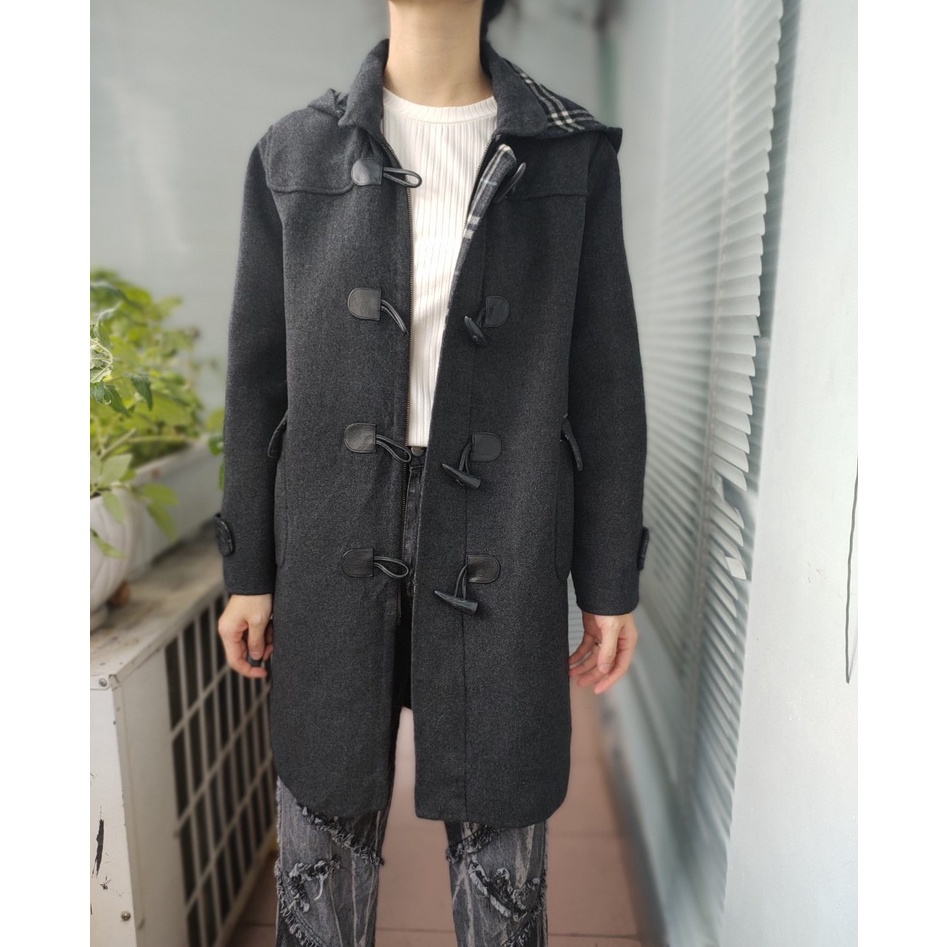 Áo khoác mangto Dạ Hàn second-hand, áo mangto, Trench coat big size, free size- Đồ Si Bon MT52