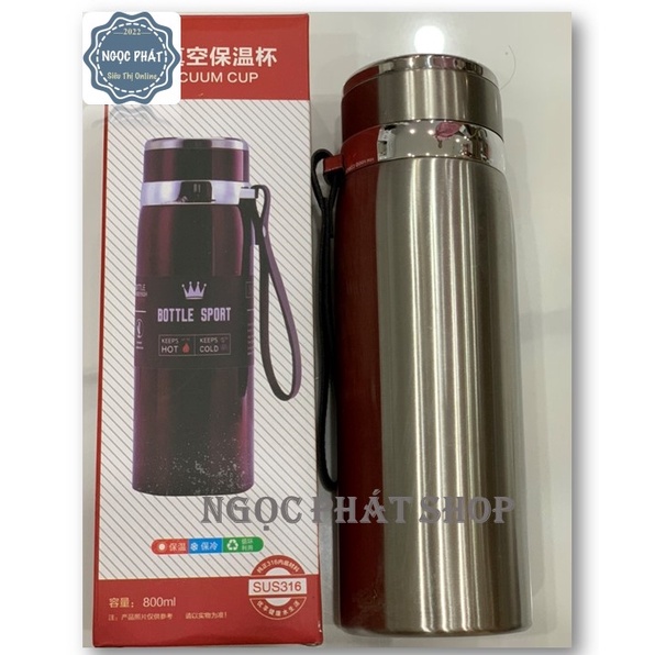 Bình giữ nhiệt  800ML Inox SUS316 VACUUM CUP
