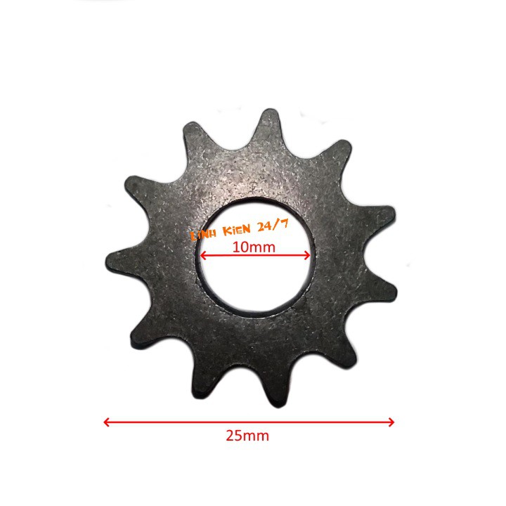 Nhông Đề Nhông Xích Phi 10mm Chế Lò Nướng Quay Thịt