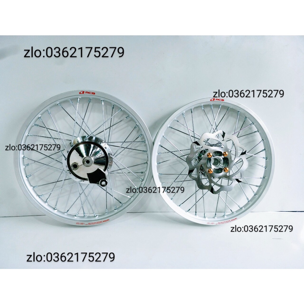 CẶP BÁNH CĂM WAVE DREAM TRƯỚC ĐĨA SAU ĐÙM NIỀN NHÔM RCB 1.1 CĂM ĐÙM MẠ CROM LOẠI 1 KÈM ĐĨA .ỐC VÀ MÁ PHANH