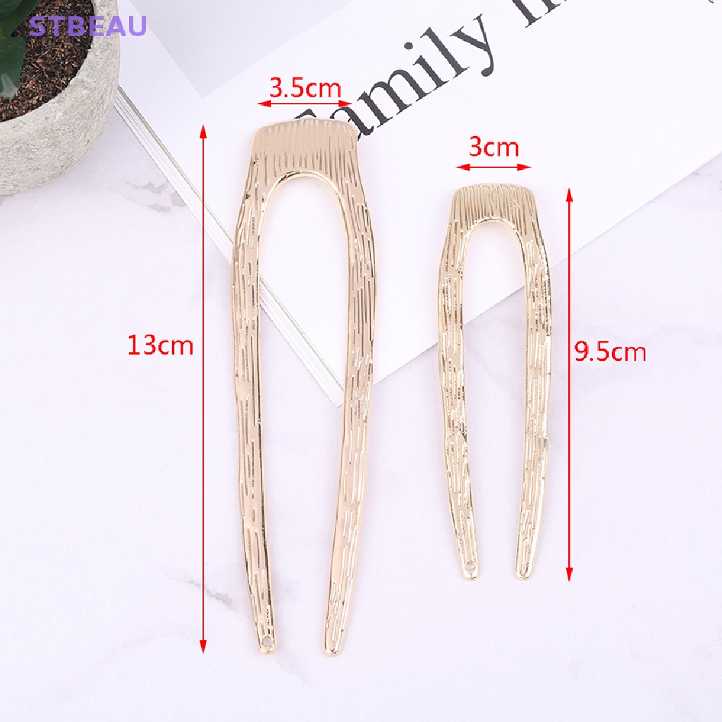 Trâm Cài Tóc Bằng Hợp Kim Hình Chữ U Phong Cách Retro