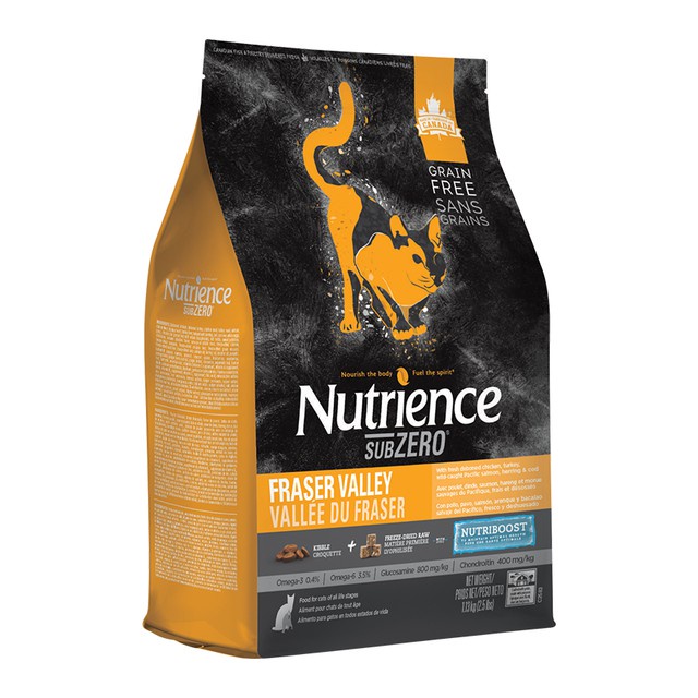 Hạt Nutrience SubZero Cho Mèo Mọi Độ Tuổi - Gà Tây, Cá Hồi &amp; Rau Củ Quả