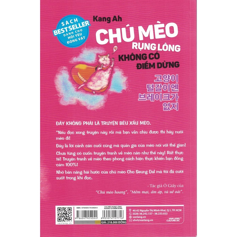 Sách - Chú Mèo Rụng Lông Không Có Điểm Dừng