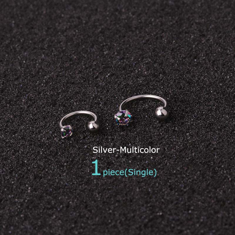 Khuyên Tai Hình Móng Ngựa Độc Đáo Bằng Thép Không Gỉ 20g