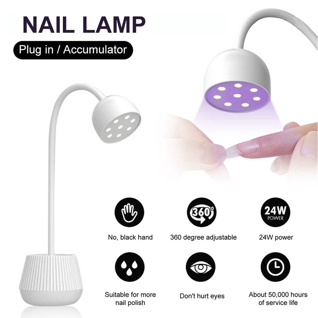 OCEANMAP Đèn LED Tia Cực Tím Hong Khô Sơn Móng Tay Nhanh Chóng Cổng Sạc USB