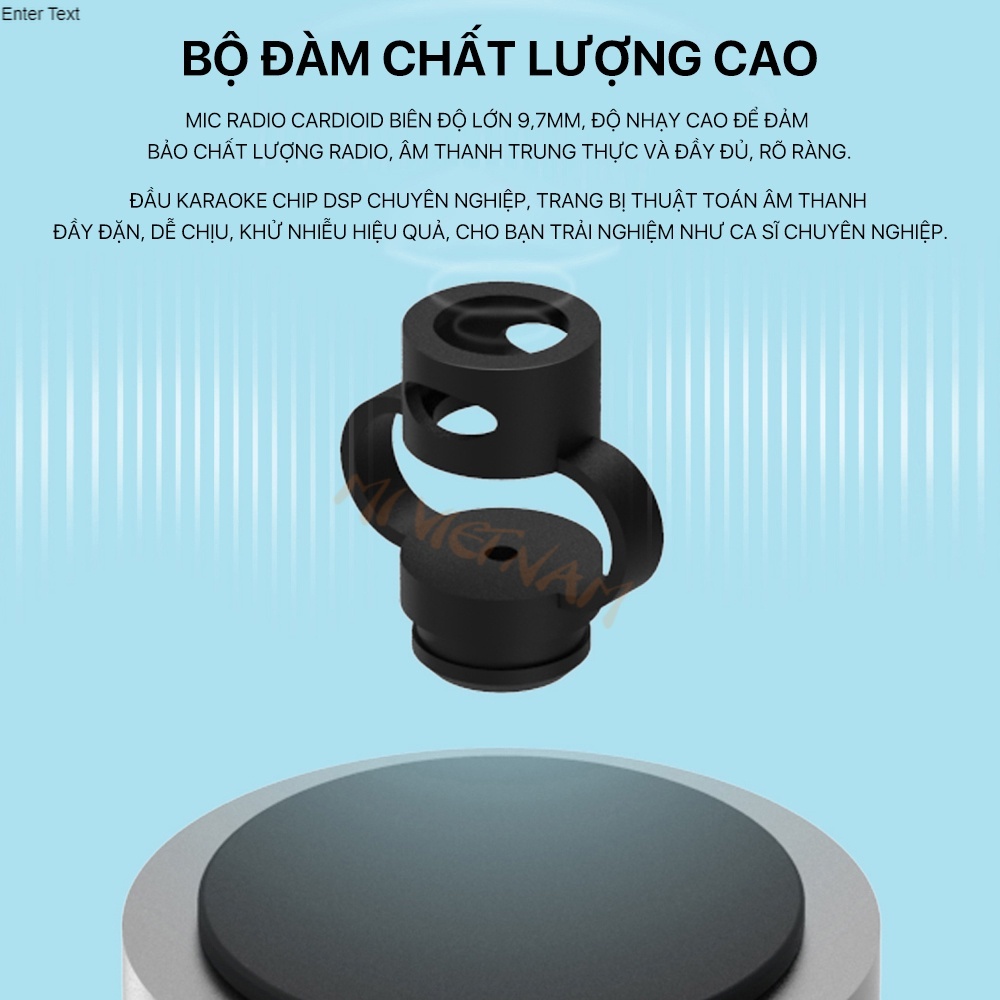 Micro karaoke bluetooth không dây Xiaomi Ymi Bản quốc tế Micro nói tiếng anh Cầm tay kết nối Bluetooth tiện dụng