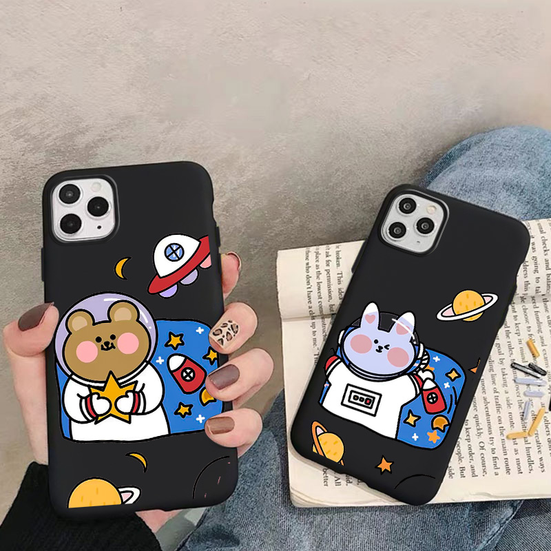 Ốp điện thoại họa tiết cặp đôi cho IPhone 12 11 XS Pro Max Mini X XR 8 7 6 6S Plus 5S 5 SE 2020