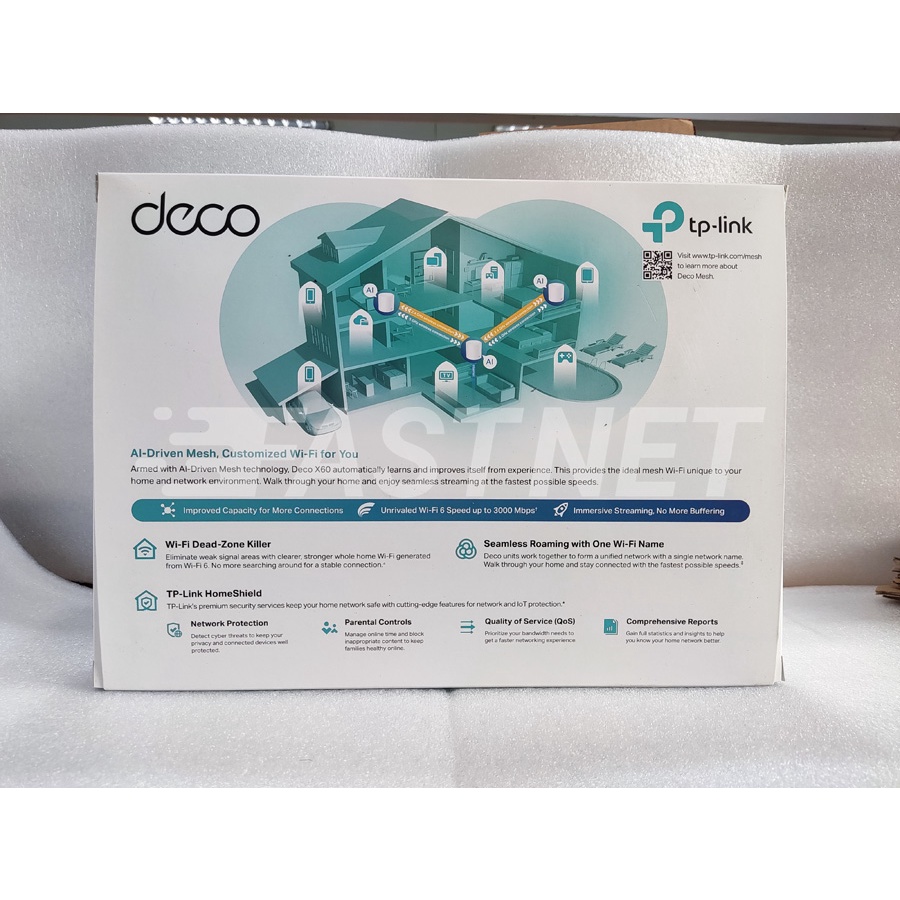 Bộ Phát Wifi Mesh Cho Gia Đình TP-Link Deco X60 Wifi 6 AX3000