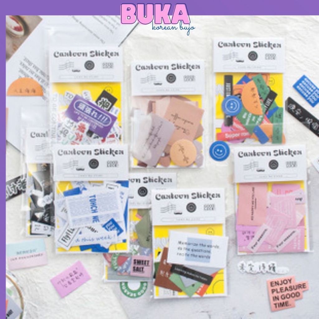 Sticker cartoon set 30 hình dán dễ thương trang trí sổ, phụ kiện văn phòng phẩm
