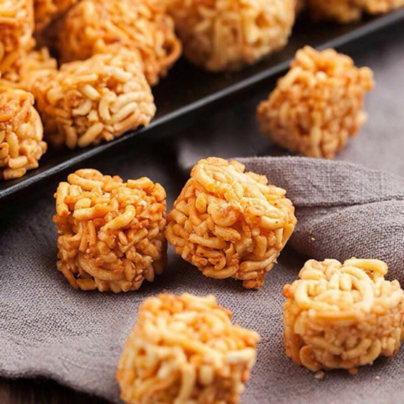 Mì Snack Viên Ăn Liền Vị Gà Cay Thái Lan Gói 38g - Mì Ăn Sống Vị Gà Cay Thái Lan - Mì Snack Viên Ăn Liền
