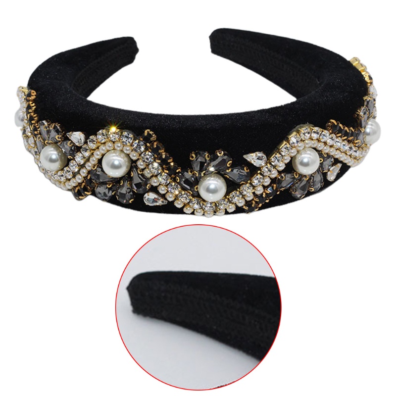 Flgo Băng Đô Cài Tóc Đính Đá Lấp Lánh Sang Trọng Cho Nữ