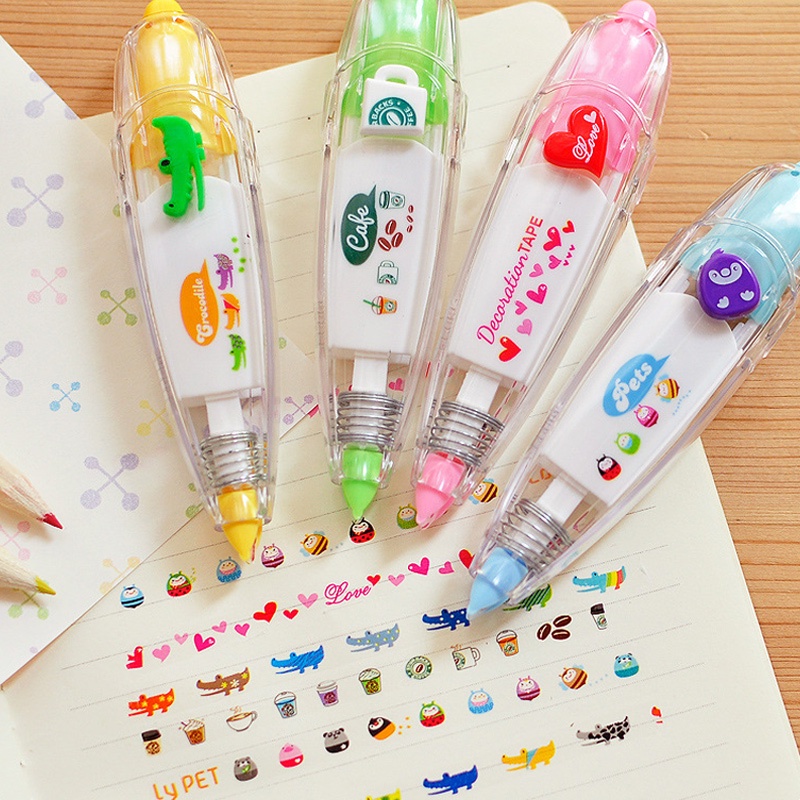 Bút Xóa Dạng Nhấn 6mm * 4m Dễ Thương Cho Học Sinh