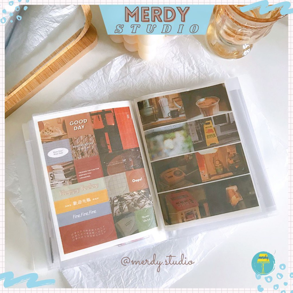 Sổ lưu trữ đựng sticker và card trang trí 40 tờ