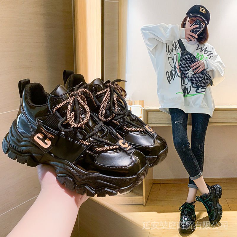 Giày Sneaker Đế Dày Tăng Chiều Cao Trọng Lượng Nhẹ Thoáng Khí Phong Cách Hàn Quốc Thời Trang Xuân Thu Mới 2022 Dành Cho Bạn Nữ