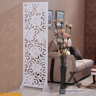 Vách bình phong di động Hoa Hồng 2 tấm