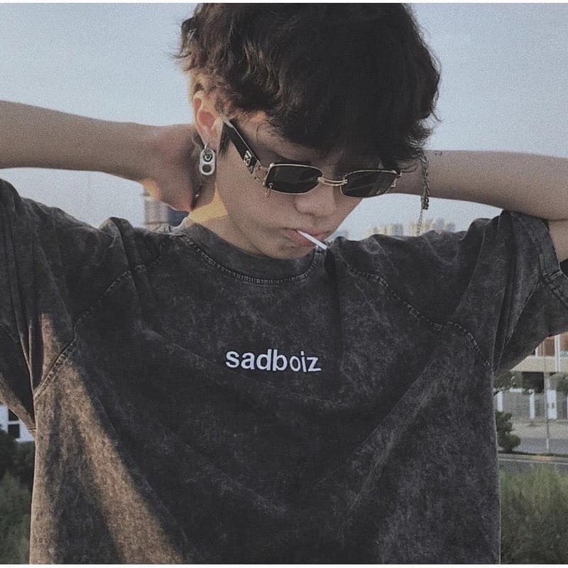 Áo phông loang màu SADBOIZ Unisex nam nữ Cotton oversize form rộng co dãn 4 chiều