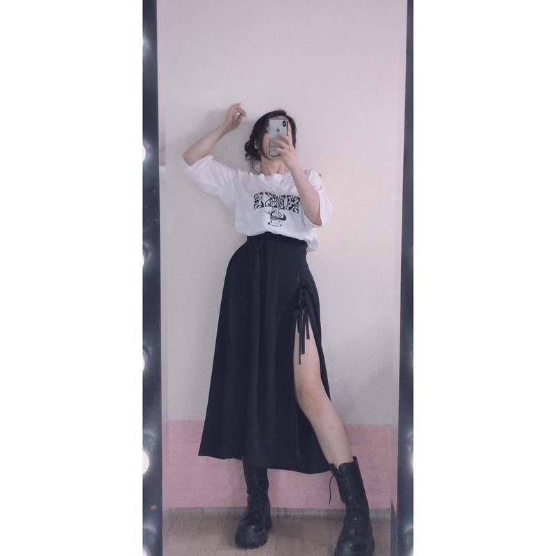 chân váy xẻ buộc nơ⚡️FREESHIP EXTRA⚡️chân váy nặng tay xịn cực | BigBuy360 - bigbuy360.vn