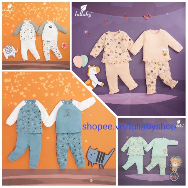 Set 2 bộ cotton Lullaby NEW 2019 siêu mềm mịn, hàng cao cấp chính hãng