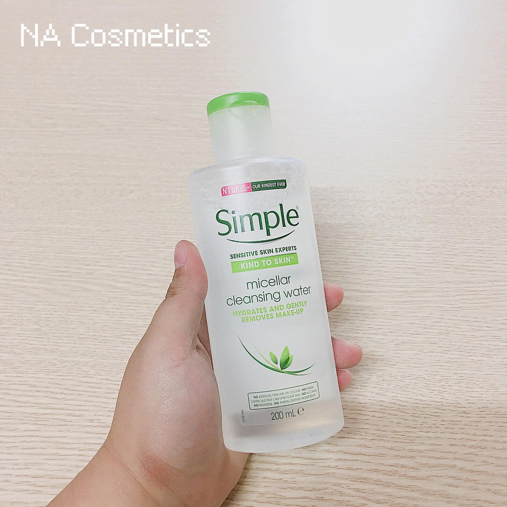 Nước tẩy trang Simple Kind To Skin Micellar Cleansing Water