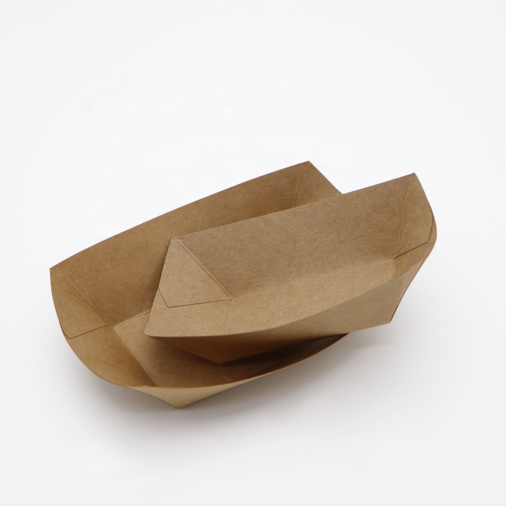 250 Khay giấy (xuồng) đựng fastfood (Đày 6x10 cao 4cm 250 cai/đơn)-s03