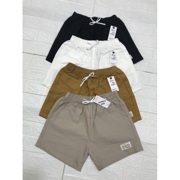 Quần short kaki nữ lưng thun _ Quần short đùi kaki co dãn