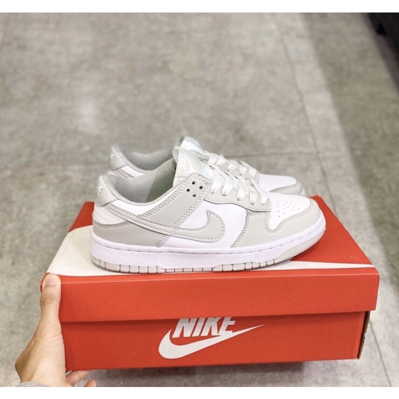 GIÀY SB DUNK XÁM TRẮNG GREY DA THẬT SC [ FREESHIP + BOX ]