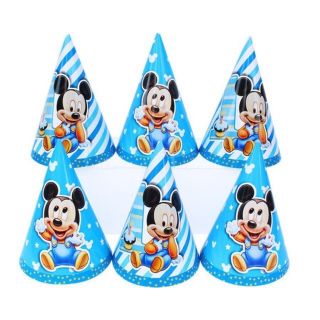 Sét 6 chiếc Nón sinh nhật cho bé trai và bé gái theo chủ đề
