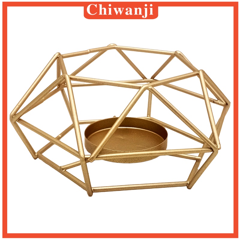 [CHIWANJI] Tea Light Candle Holder Metal Cage Candlestick for Desktop Home Decoration