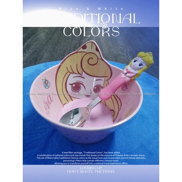 Set combo 2 món ăn uống chén muỗng Frozen Car Mickey Minnie Princess Disney cho trẻ em