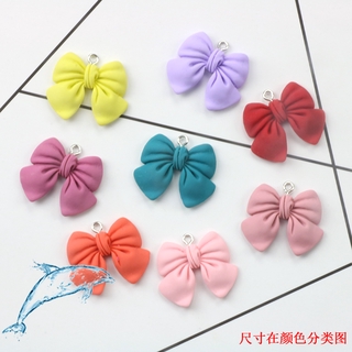 Trang Sức Thủ Công DIY Chất Liệu Làm Tay Phụ Kiện Nhựa Giả Vải Nơ Mặt Dây Chuyền Bông Tai Tự Chế Mặt Dây Chuyền Vòng Cổ Mặt Dây Chuyền Chất Liệu Phần Linh Kiện