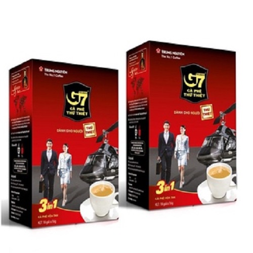 Combo 2 Hộp Cà Phê Sữa Hòa Tan - Hộp 18 gói - Trung Nguyên Legend G7 3in1 (Gu vừa, vị đậm, mùi thơm)