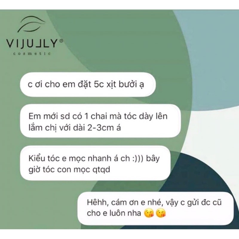 (𝑻𝑨̣̆𝑵𝑮 𝑪𝑶̣̂𝑻 𝑻𝑶́𝑪 𝑿𝑰𝑵𝑯) XỊT BƯỞI VIJULLY KÍCH MỌC TÓC, NGĂN NGỪA RỤNG VÀ THƯA HÓI TÓC | BigBuy360 - bigbuy360.vn