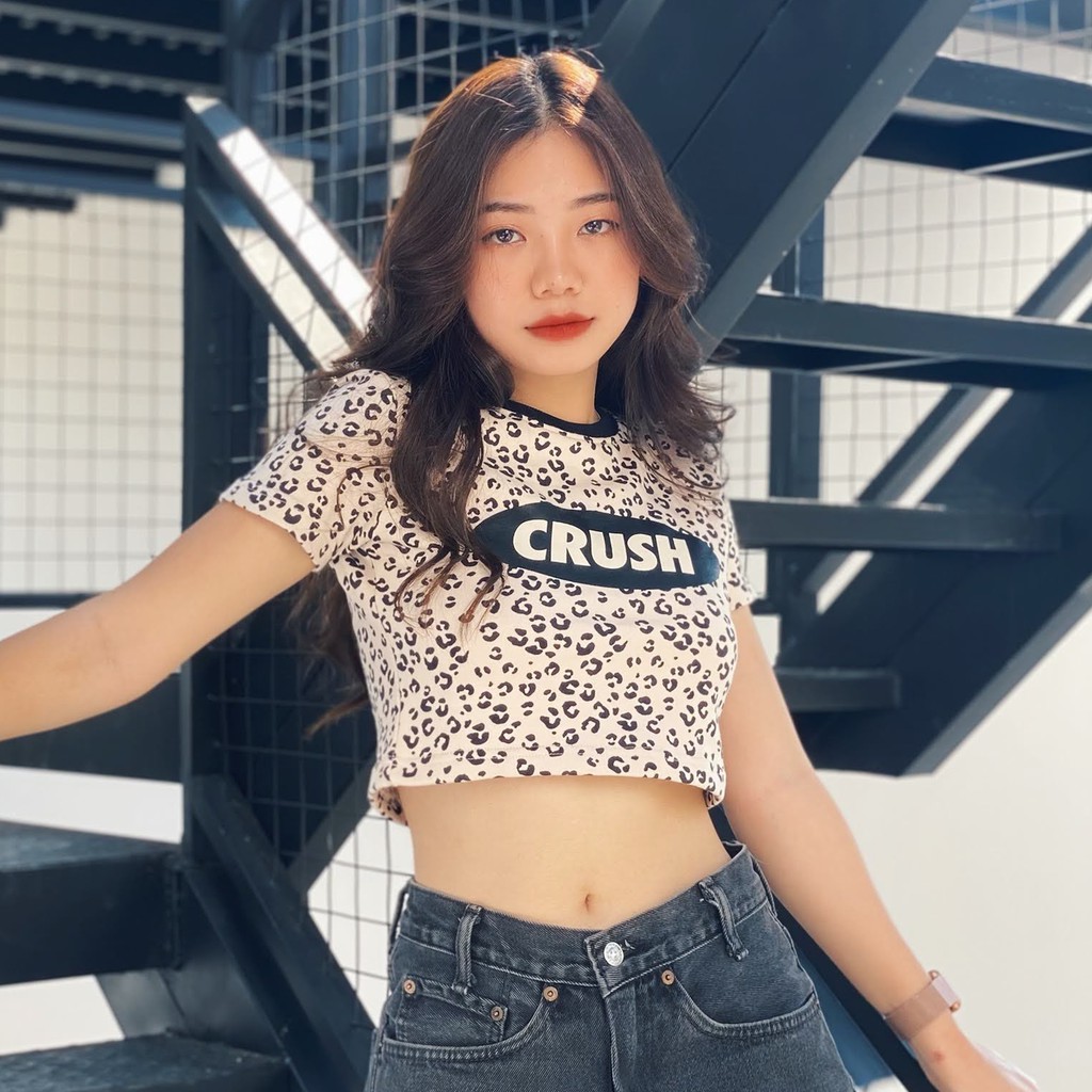 Anniegals - Áo Croptop hoạ tiết da beo Crush - Crush Top