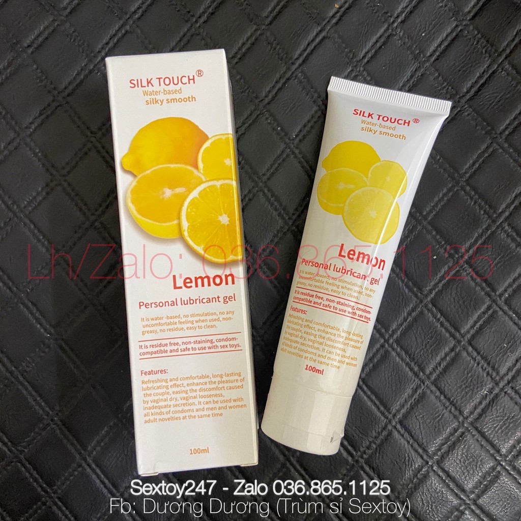 Gel Bôi Trơn Silk Touch Hương Chanh Mát Lạnh 100ML