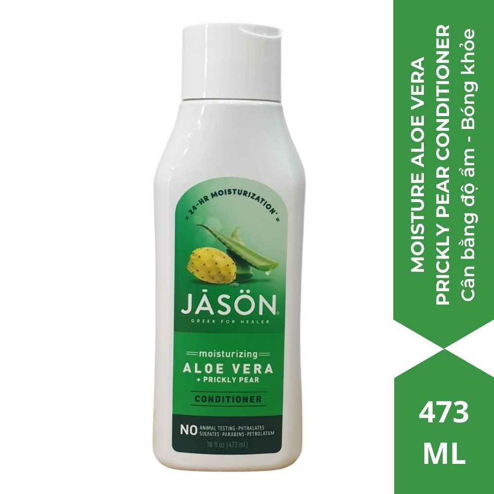 Combo gội/ xả Phục hồi dưỡng ẩm tóc hư tổn nha đam và lê gai JASON  473 ml- SB Startup