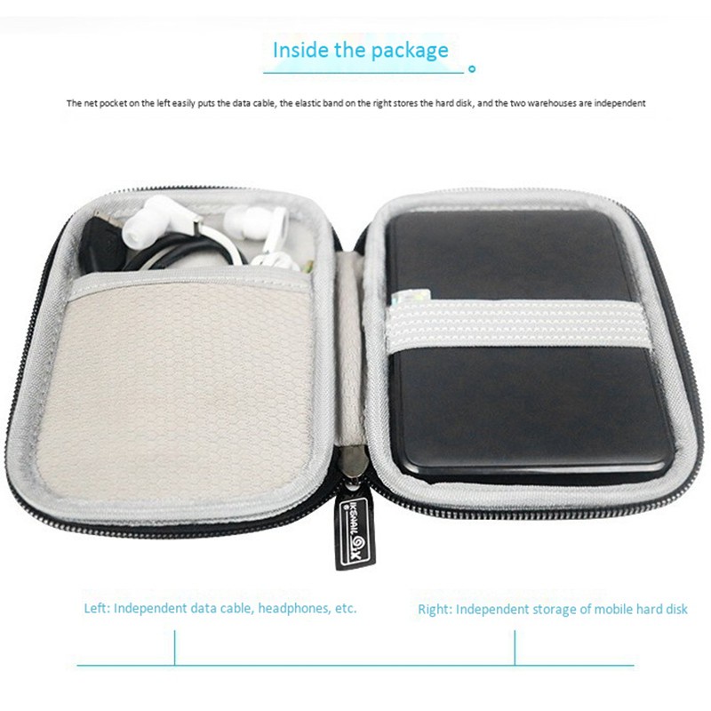 Túi Đựng Ổ Cứng Di Động Iks 2.5 Inch Chống Sốc Cho Toshiba Wd Đen | BigBuy360 - bigbuy360.vn