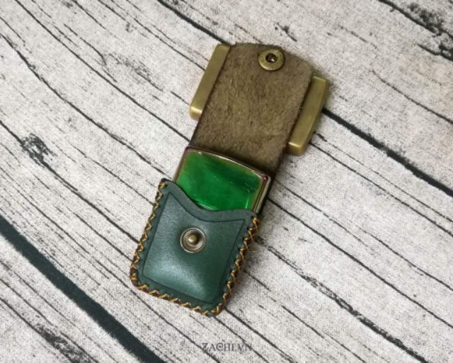 Bao đựng zippo, bao da zippo, bao zippo da bò handmade - Zachi ZP219