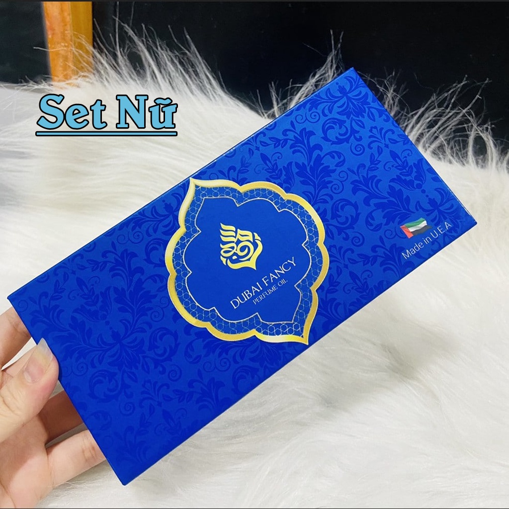 Tinh dầu nước hoa dubai mini dạng lăn 5ml chính hãng, Set 5 chai tinh dầu dubai lưu hương lâu, Hương thơm sang trọng