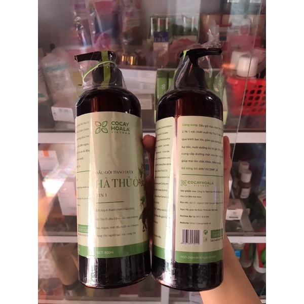 1 Chai Dầu Gội Hà Thủ Ô 2In1 800ml