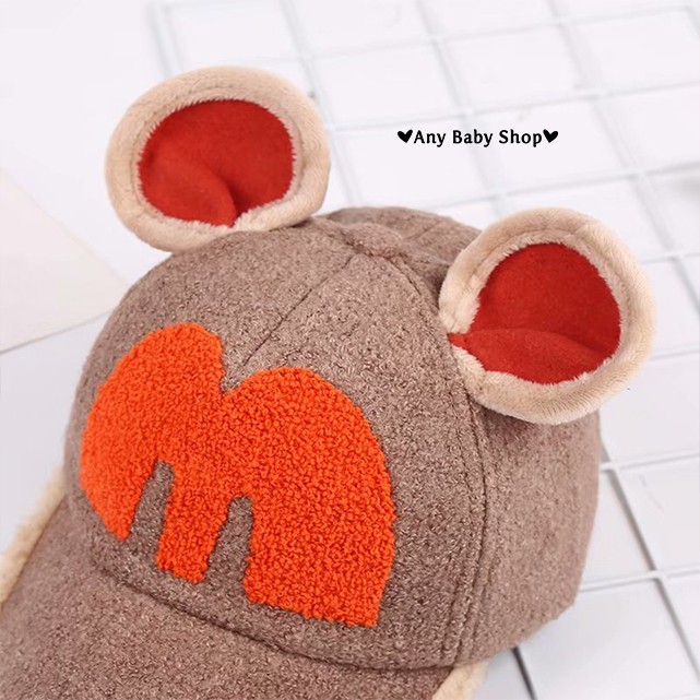 Nón lưỡi trai trẻ em tai chuột Mickey cho bé trai và bé gái nhiều màu xinh yêu ❣❣