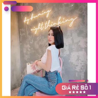 QUẦN BÒ JEANS LƯNG CAO ĐAN XÍCH EO