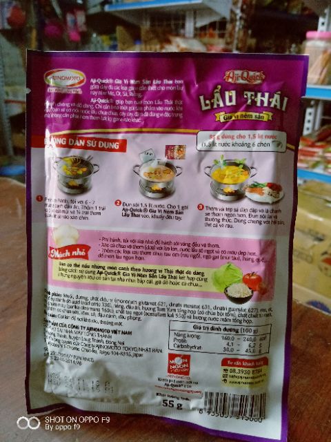 Gia vị nêm sẵn lẩu thái Aji-Quick gói 55g