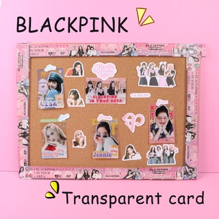 BLACKPINK Thẻ hình Lisa Rosé Jennie Jisoo trong suốt cho người hâm mộ