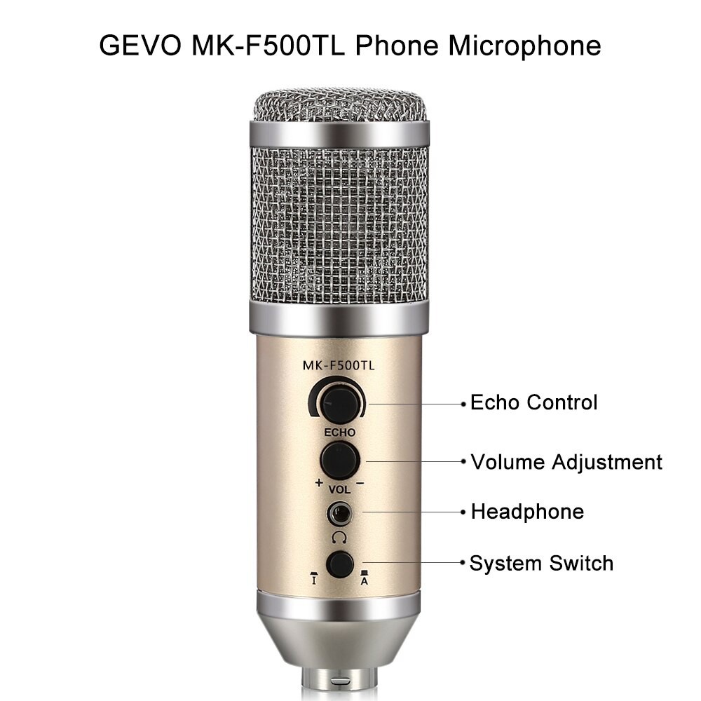 [Mã ELHACE giảm 4% đơn 300K] Micro thu âm livestream karaoke 3 trong 1 Vinetteam MK-F500TL không cần sound card -2885