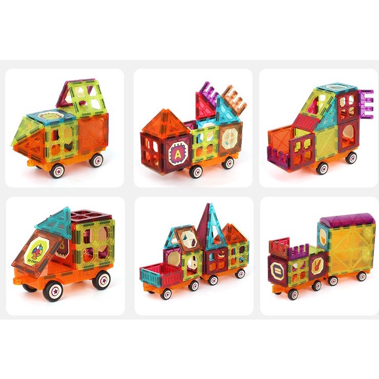 Bộ Đồ Chơi Khối Xếp Hình Nam Châm Thông Minh