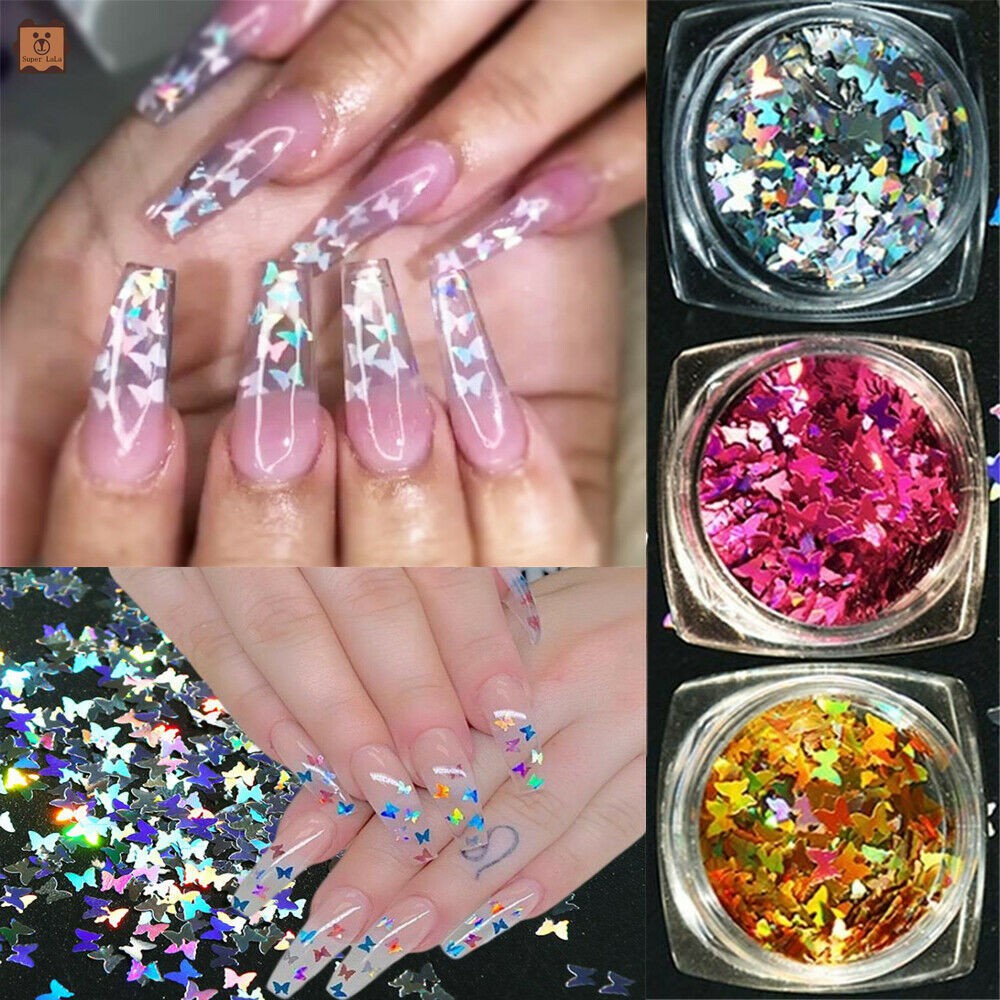 Kim Tuyến Trang Trí Móng Tay Hình Con Bướm 3D