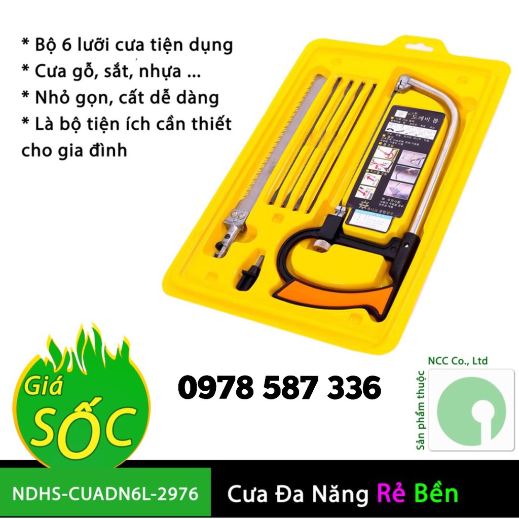 BỘ CƯA THỦ CÔNG CẦM TAY ĐA NĂNG 6 LƯỠI