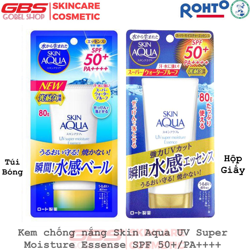 Kem chống nắng Skin Aqua UV Super Moisture Essense / Gel SPF 50+/PA++++